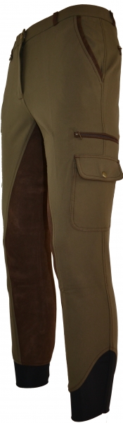 Kinder Vollbesatzreithose "Cargo Pant" in Olive